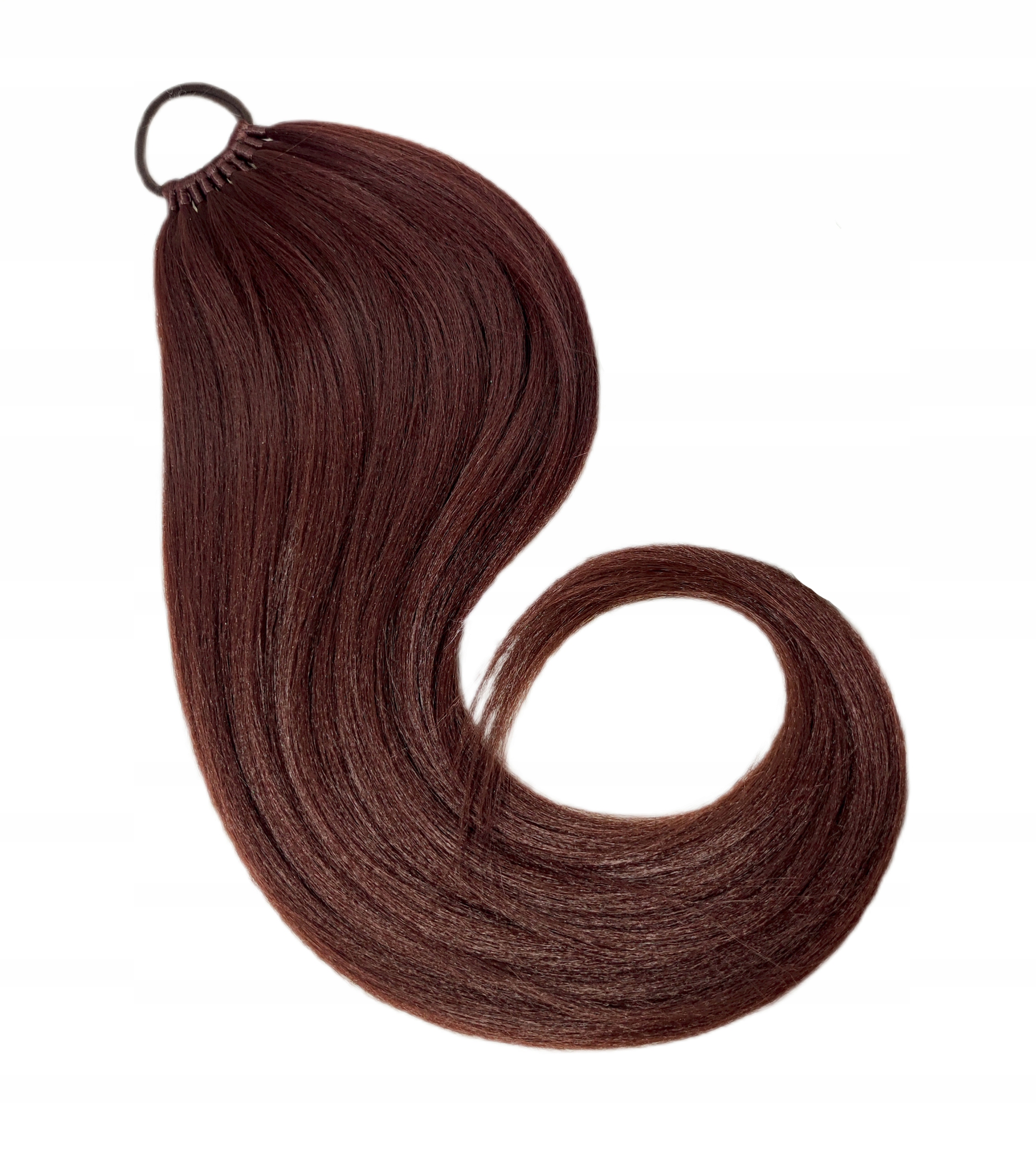 Připínací poník na gumičce, Příčesek, ořechově hnědá, Ořechová Brunetka, 40 cm