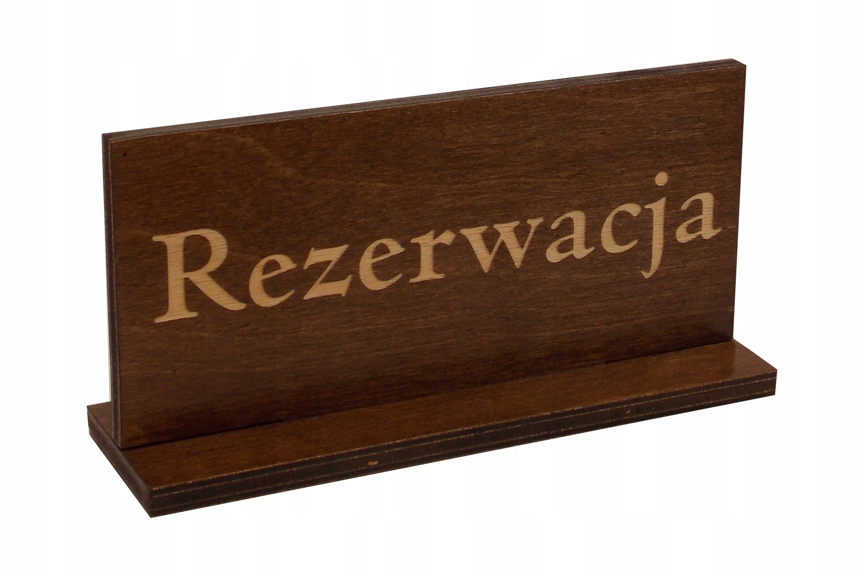 

Tabliczka Rezerwacja Palisander