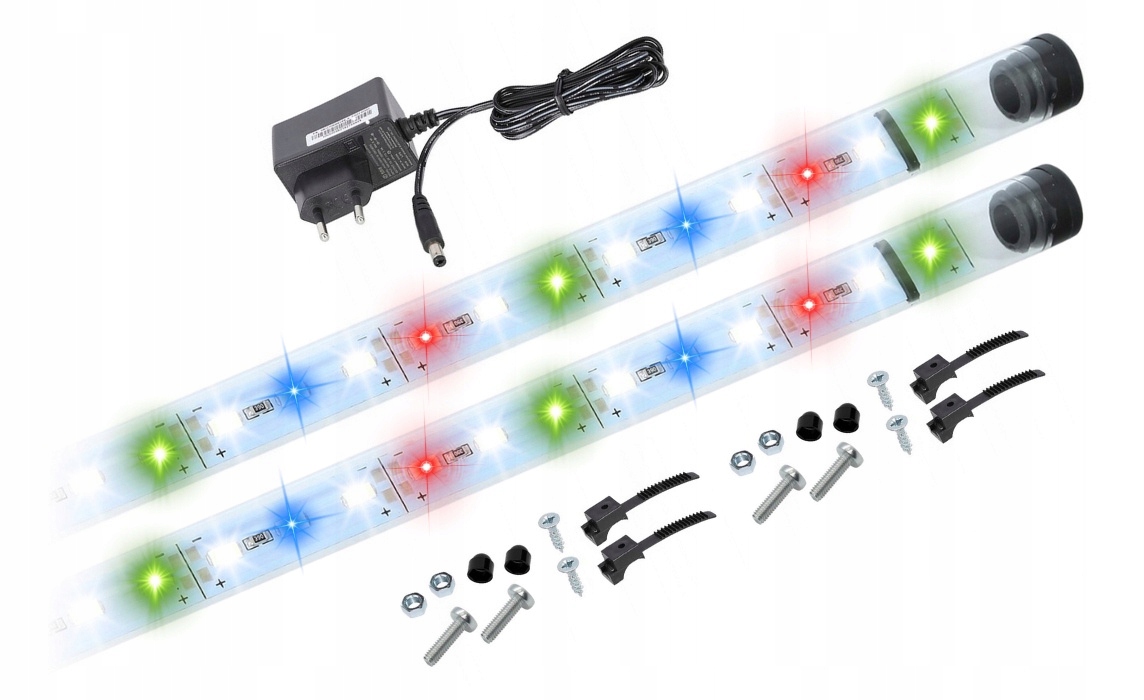 2x30 cm Led osvětlení do akvária, zářivka, lampa Grow Led Full Spectrum