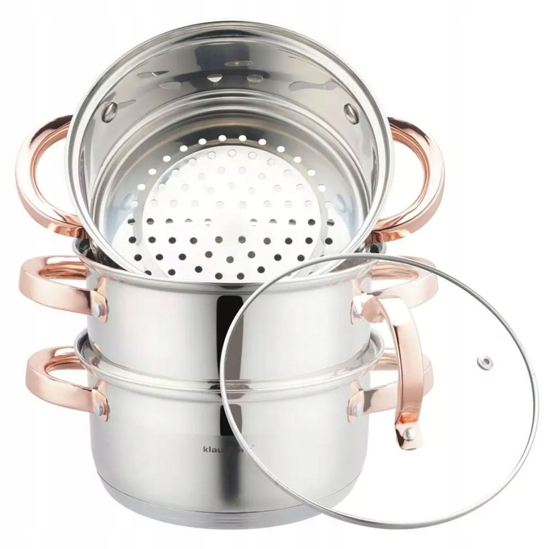 Klausberg Hrnec na páru 4 Díly 18 cm Kb-7726 Rose Gold