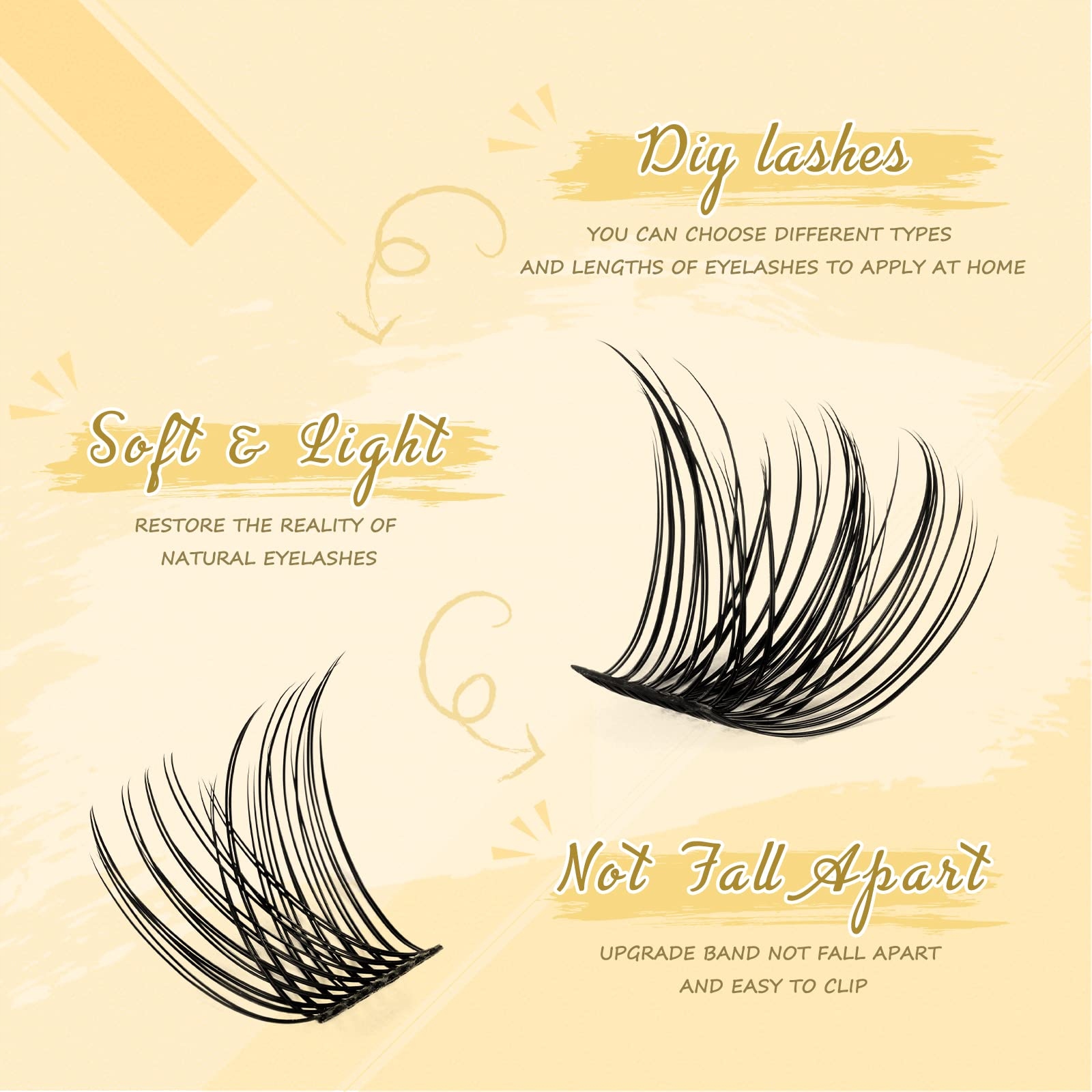 QUEWEL Zestaw Do Przedłużania Rzęs 144 Sztuki Samodzielne Aplikacje — miniatura 4