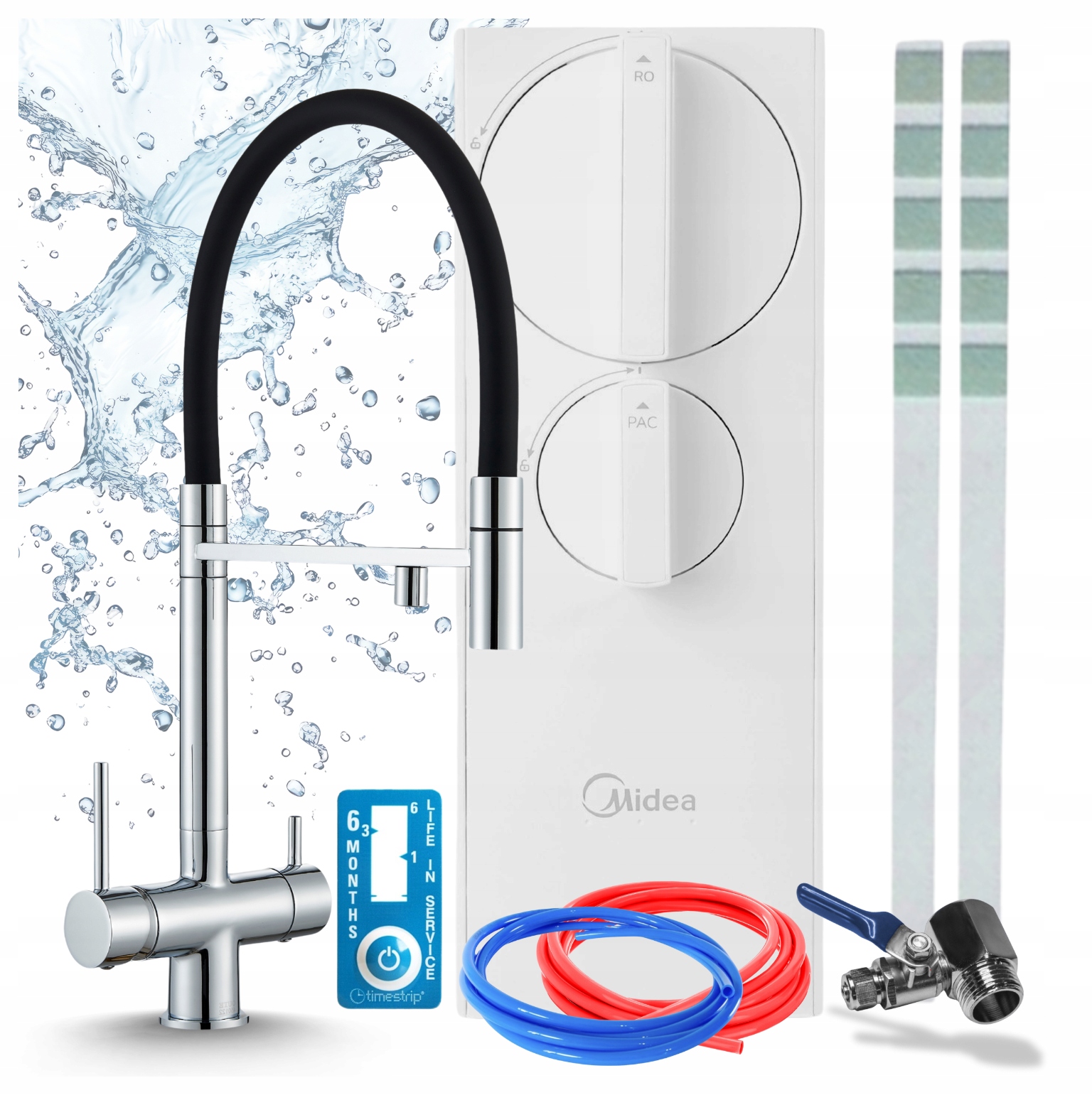 Kohútik Na Filter Vody Kuchynský Pzh A Filter Midea RO5 400GPD Reverzná Osmóza