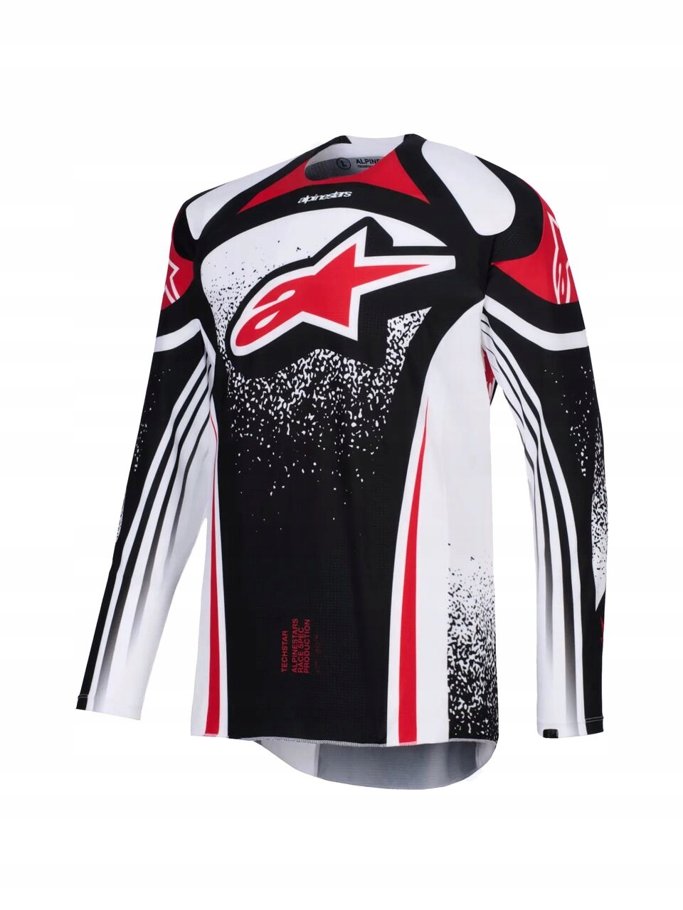 Mikina Alpinestars Techstar Nomur čierna/biela/red S