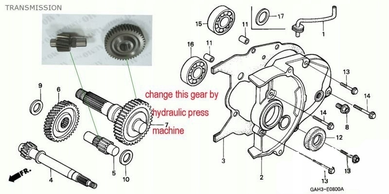 KOŁO PRZEKŁADNI TYŁ DO HONDA DIO 50 TUNING
