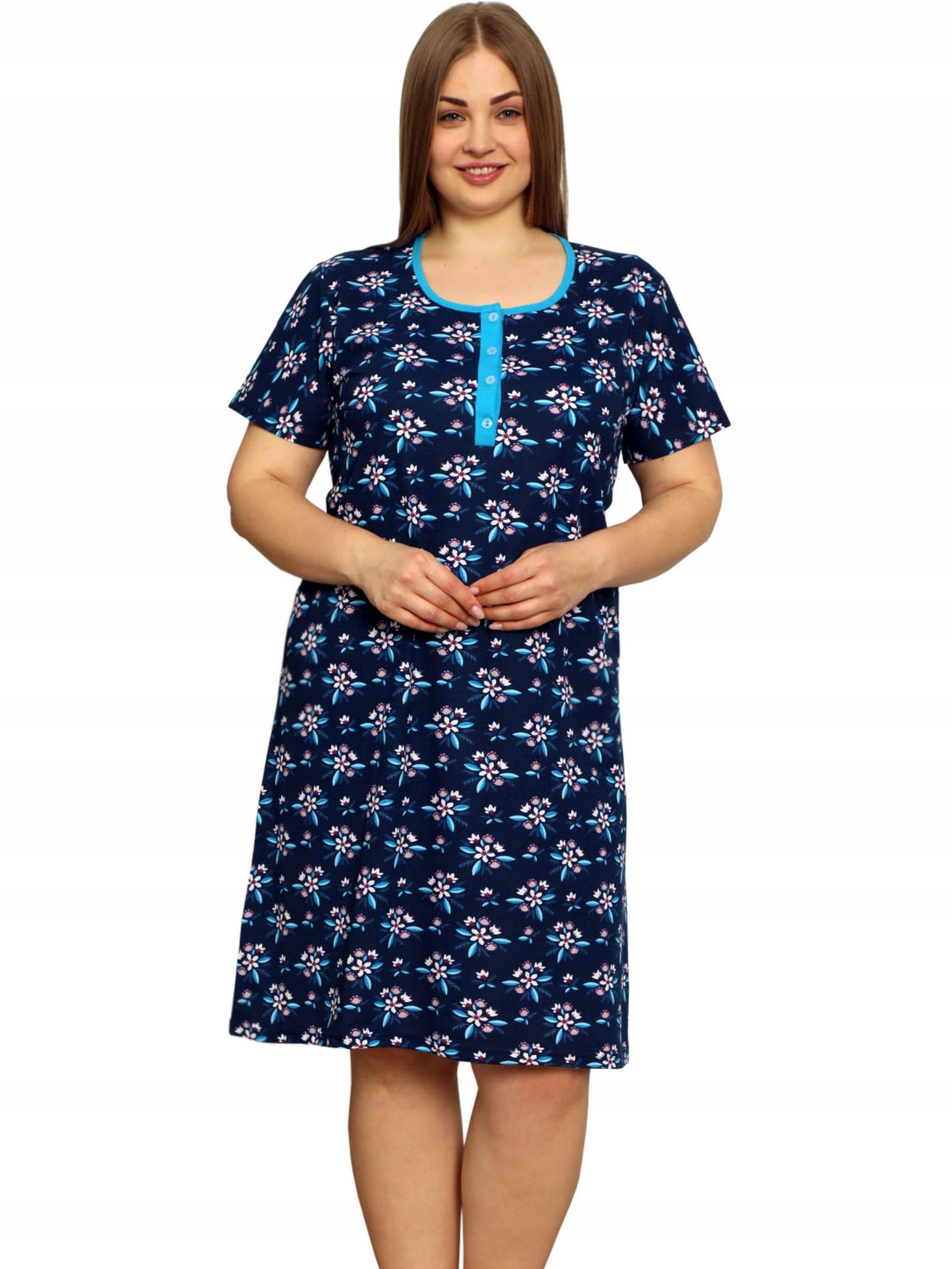 KOSZULA NOCNA 4 guziki LINIA PLUS SIZE nadwymiar DUŻA ROZMIARÓWKA duże 2XL Marka Inna marka