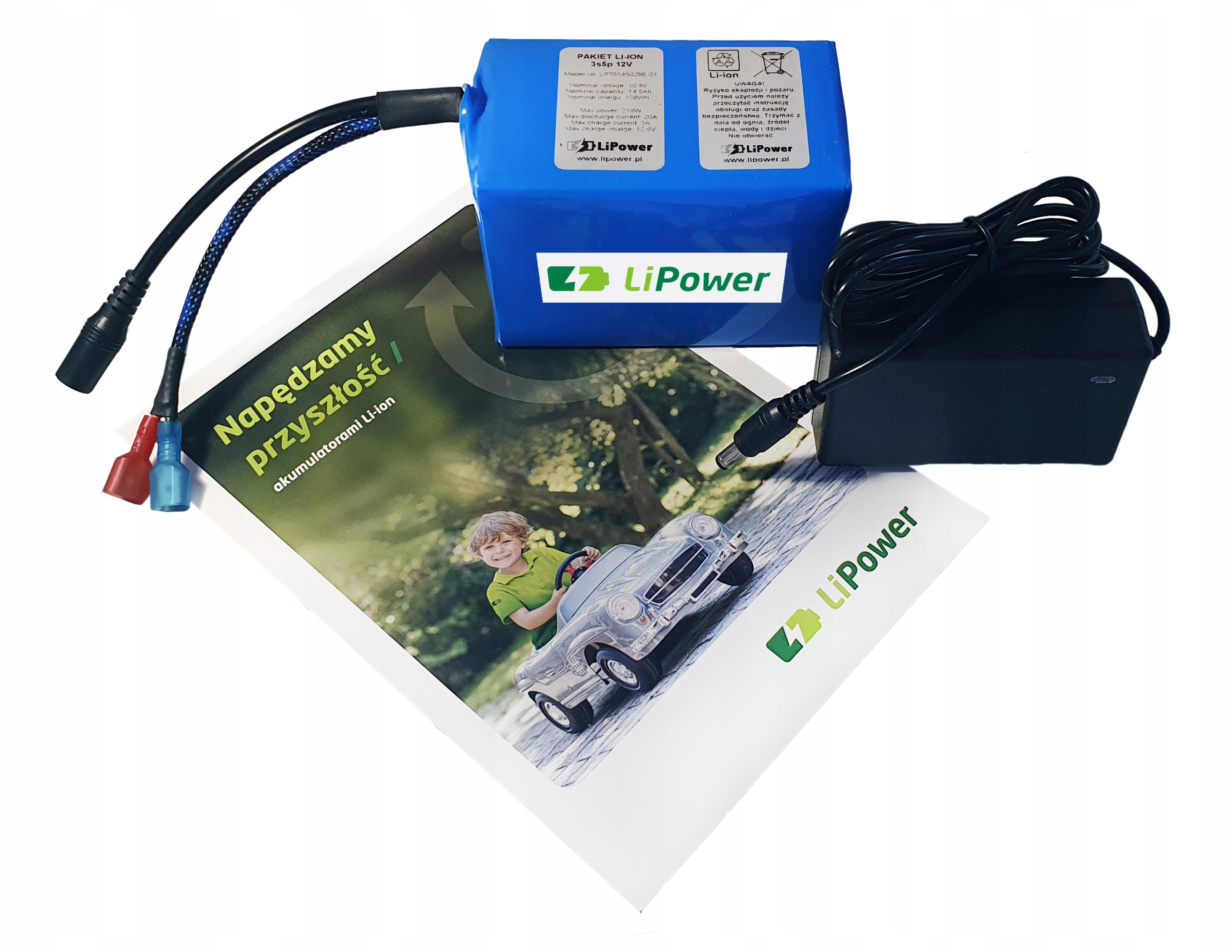 

Akumulator Li-Ion LiPower 14.5Ah 12V ładowarka 2A