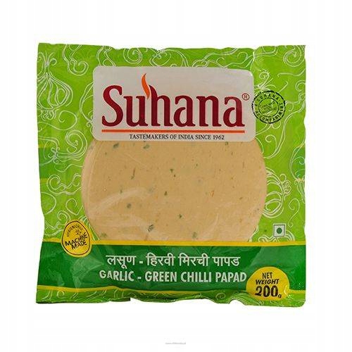 

Suhana Garlic Green Chilli Crisps 200G