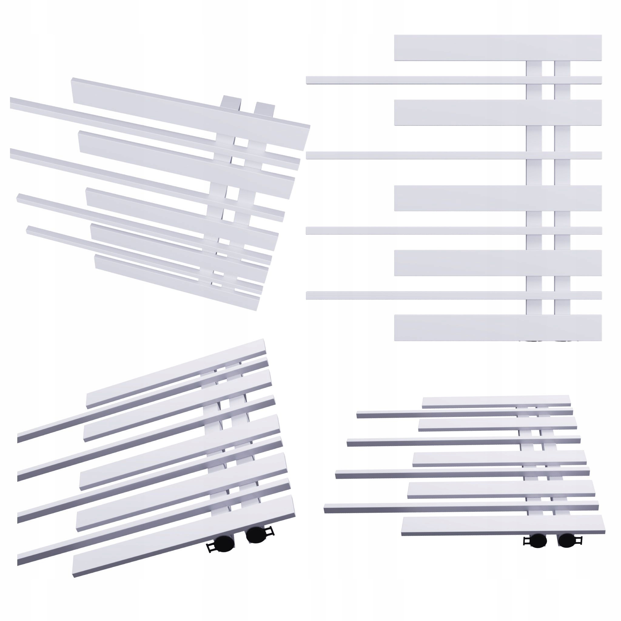 Dekorativní radiátor Piano Pravý 585x570 Šedý Lesk