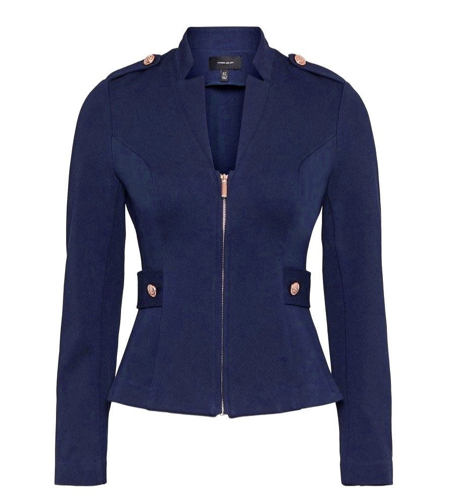 Karen Millen Sako Dámské Sako Military Ponte Jersey vel. 36