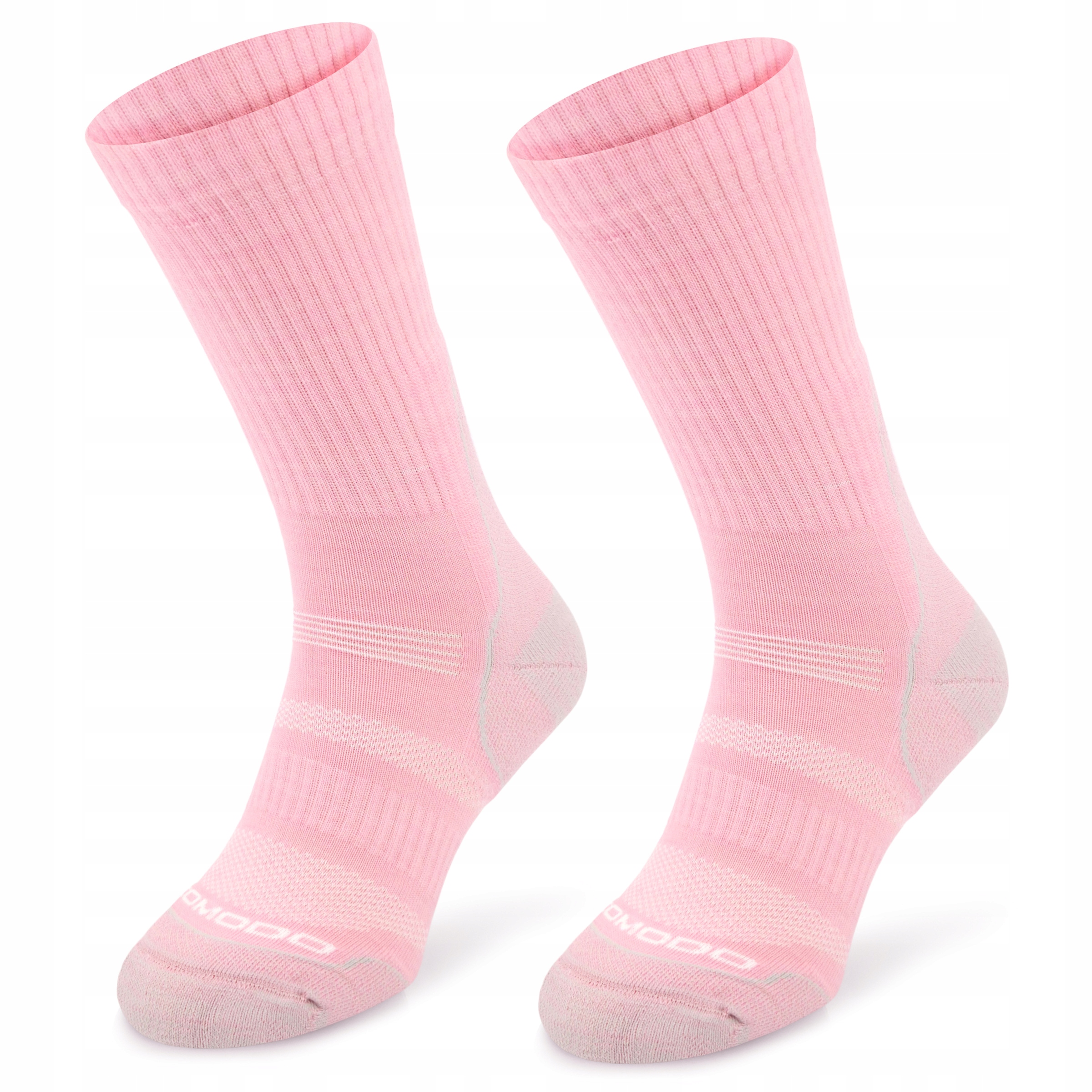 różowe trekkingowe skarpety z wełny merino Comodo TRE12 r. 35-38