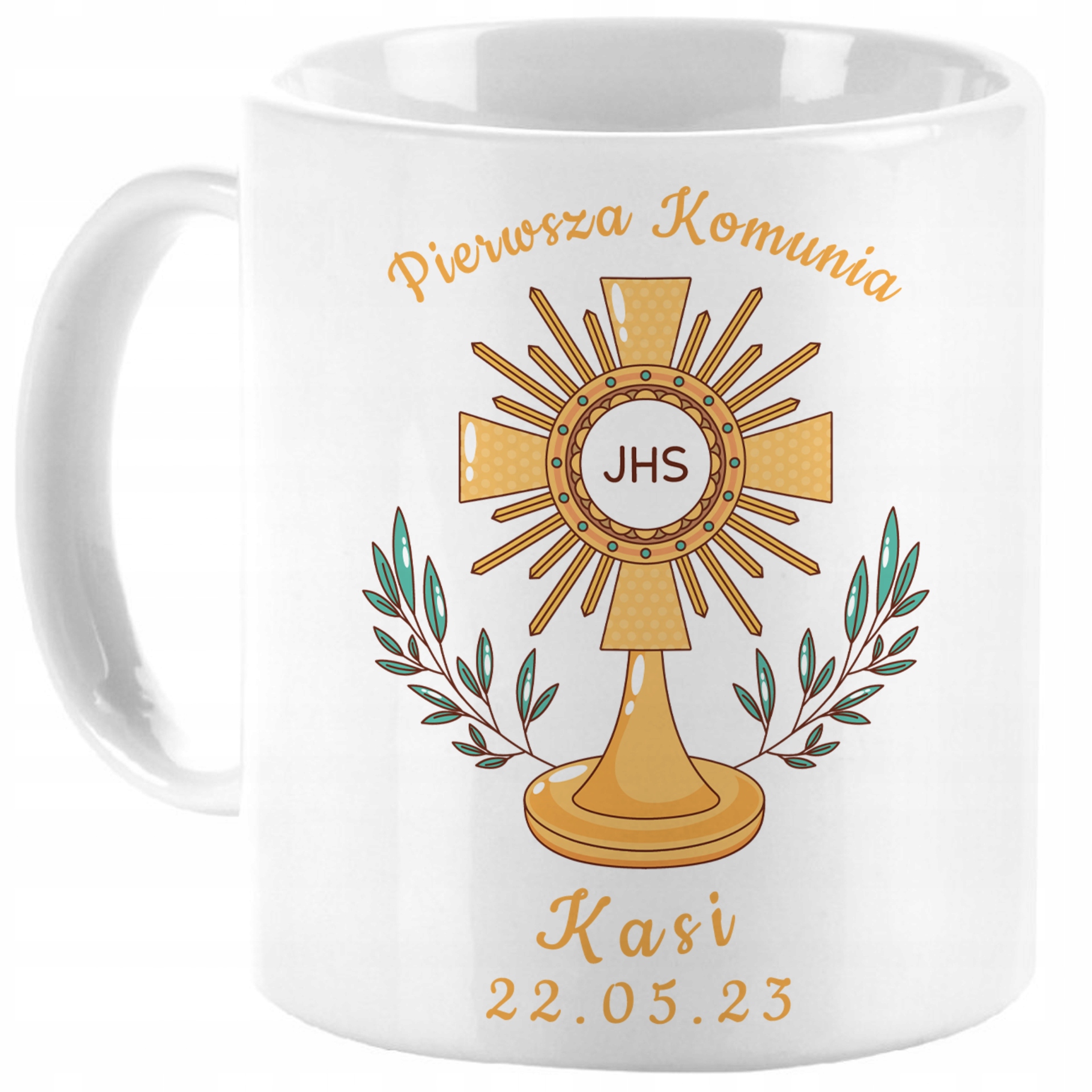 

Kubek Pierwszej Komunii Świętej Komunia imię