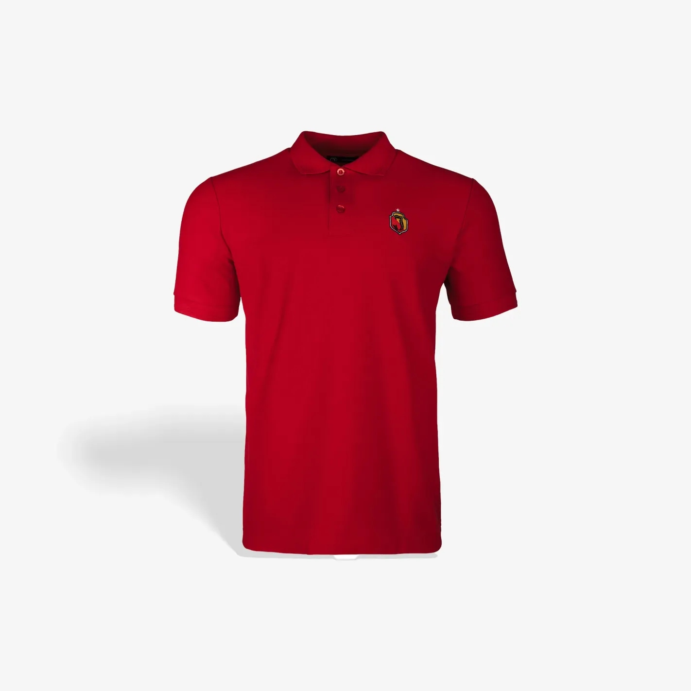 Koszulka Polo czerwona z herbem Jagiellonia Białystok r. XXXL dla kibica