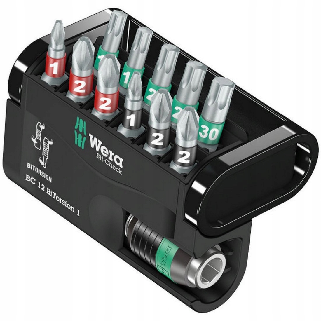 Sada bitů 12 Ks Pz, Ph, Torx Bit-Check 12 BiTorsion 1 057420 Wera