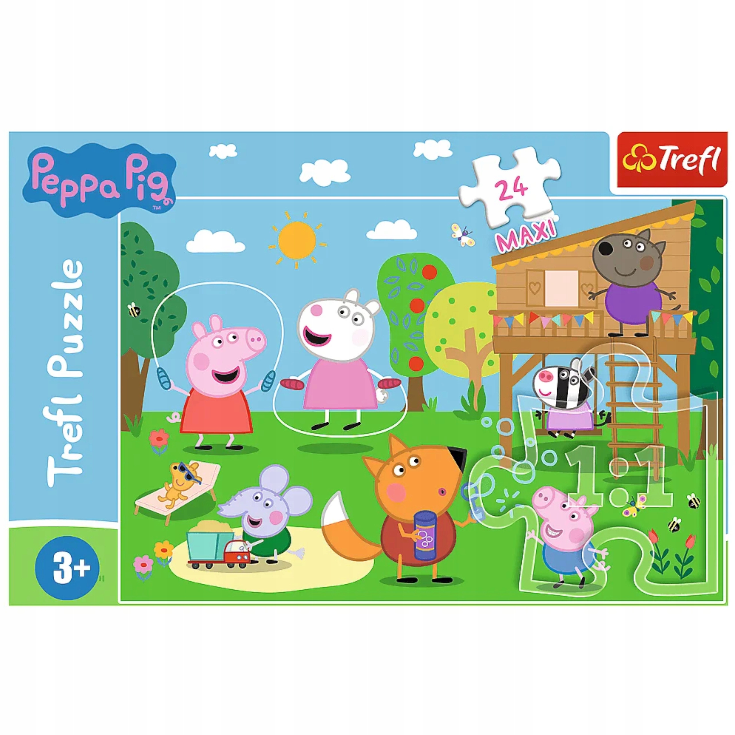 Puzzle Trefl Świnka Peppa 24 el. 24 Maxi Zabawy na polanie 14342 Kod producenta 14342