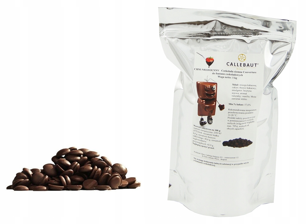 Exclusive Czekolada Gorzka 1KG Callebaut fontann
