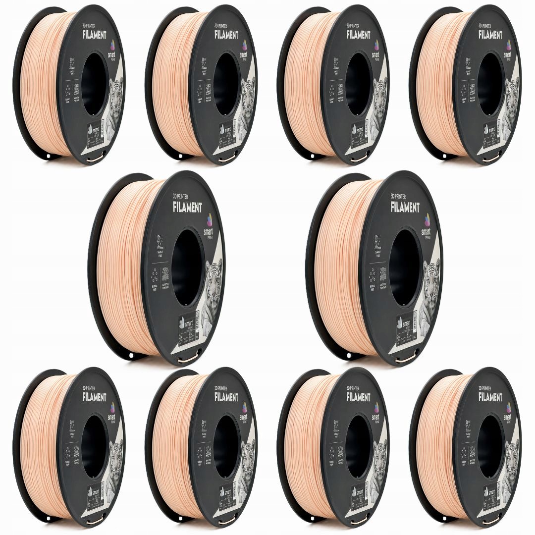 10 x Filament Pla Skin Telovej Farby Smart Print 1,75 mm 1 kg 3D tlačiareň