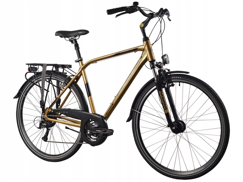 Rower trekkingowy Indiana X-Road 3.0 M23 28 cali Apse męski Brązowo-czarny