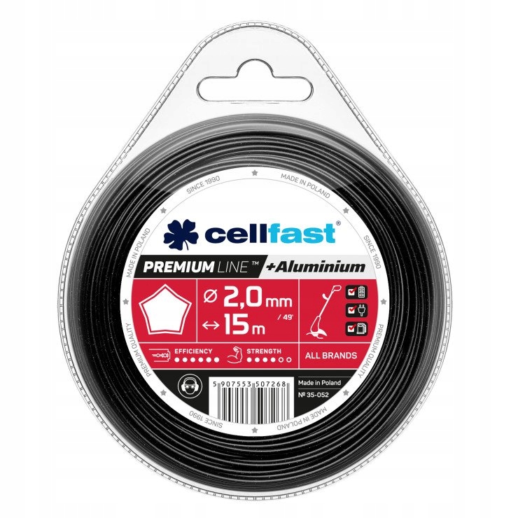 

Żyłka tnąca gwiazdka kosa 2,0mm15m Cellfast 35-052