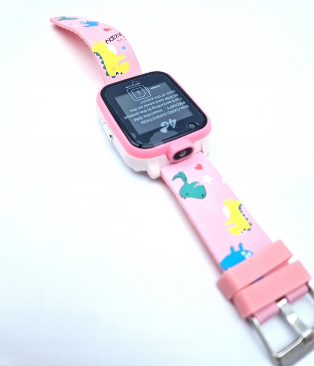 Dziecięcy Smartwatch Zegarek Na Karte Sim 4G Różowy