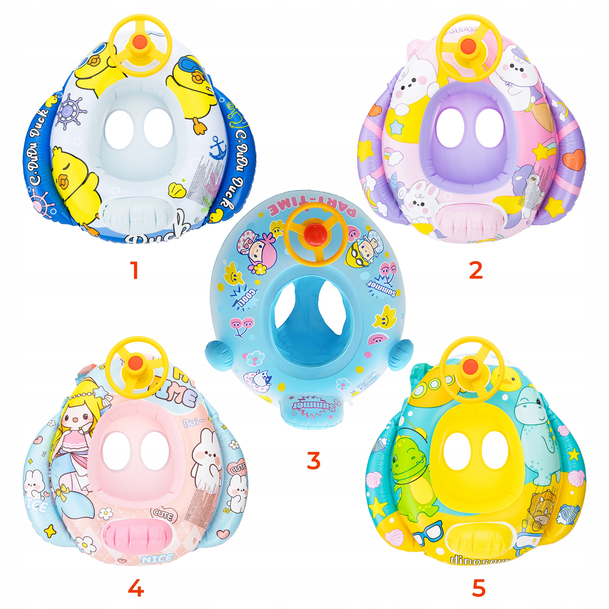 KOŁO DMUCHANE DLA DZIECI Z SIEDZISKIEM SAMOCHÓD Model policja