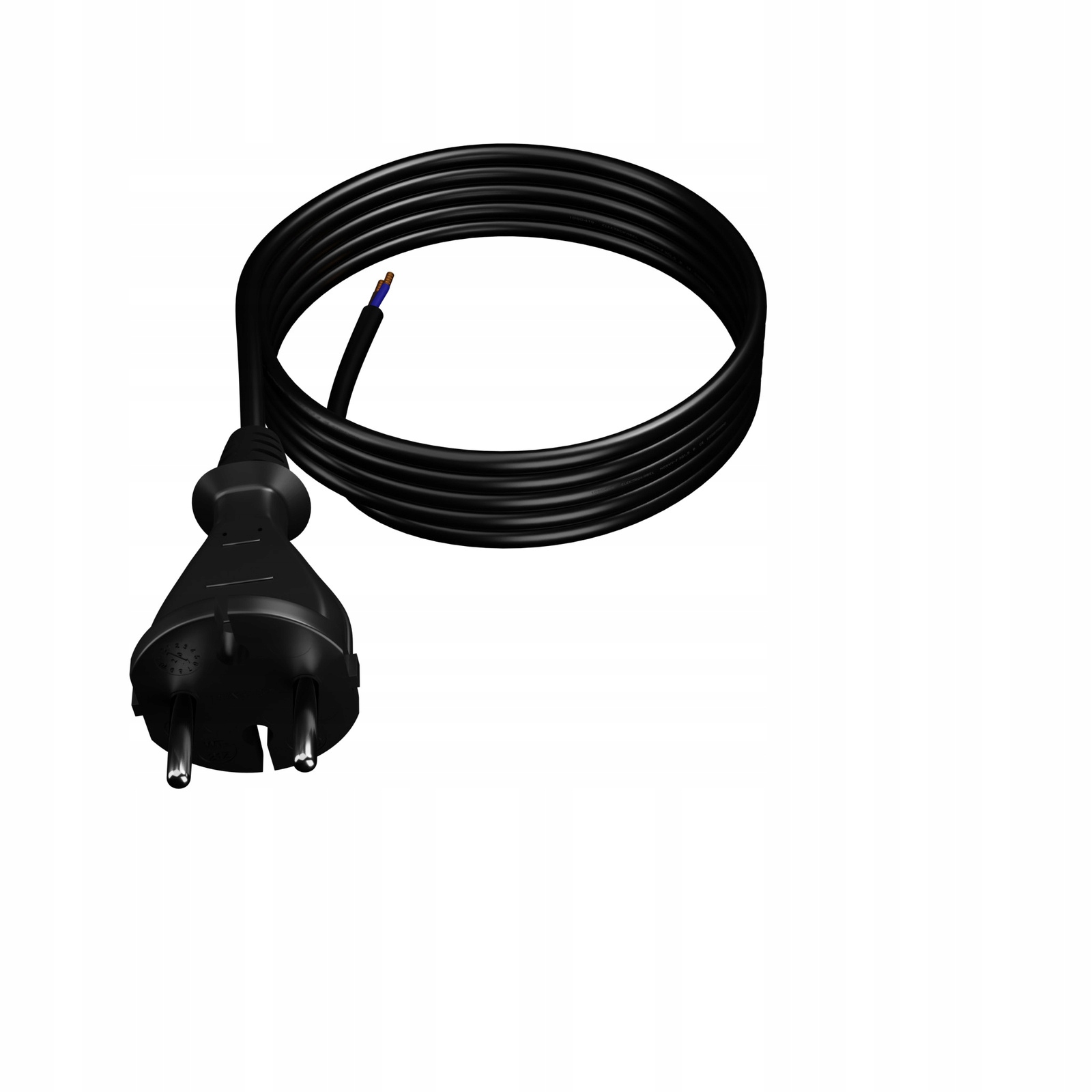 2x 4 m připojovací kabel s přímou zástrčkou Typ E 230V 16A 2×1 mm² H05VV-