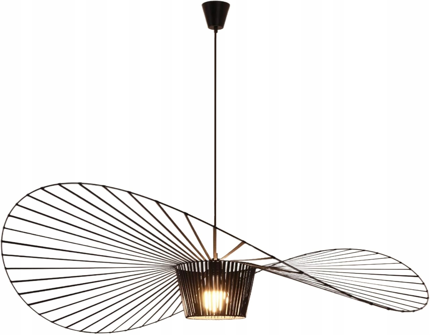 Stropná Lampa Boho Retro Obývacia Izba Klobúk Vertigo Závesný Luster 140 CM