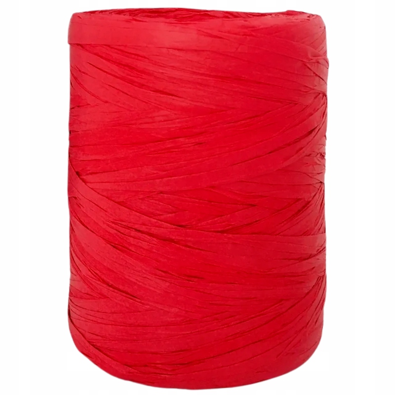 

Naturalna rafia czerwona wstążka sznurek rolka