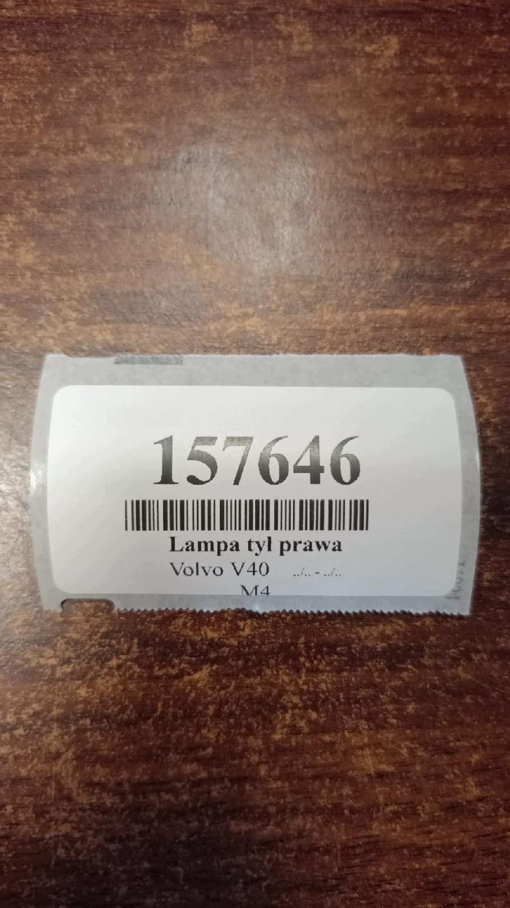 VOLVO V40 light right rear part 30887334