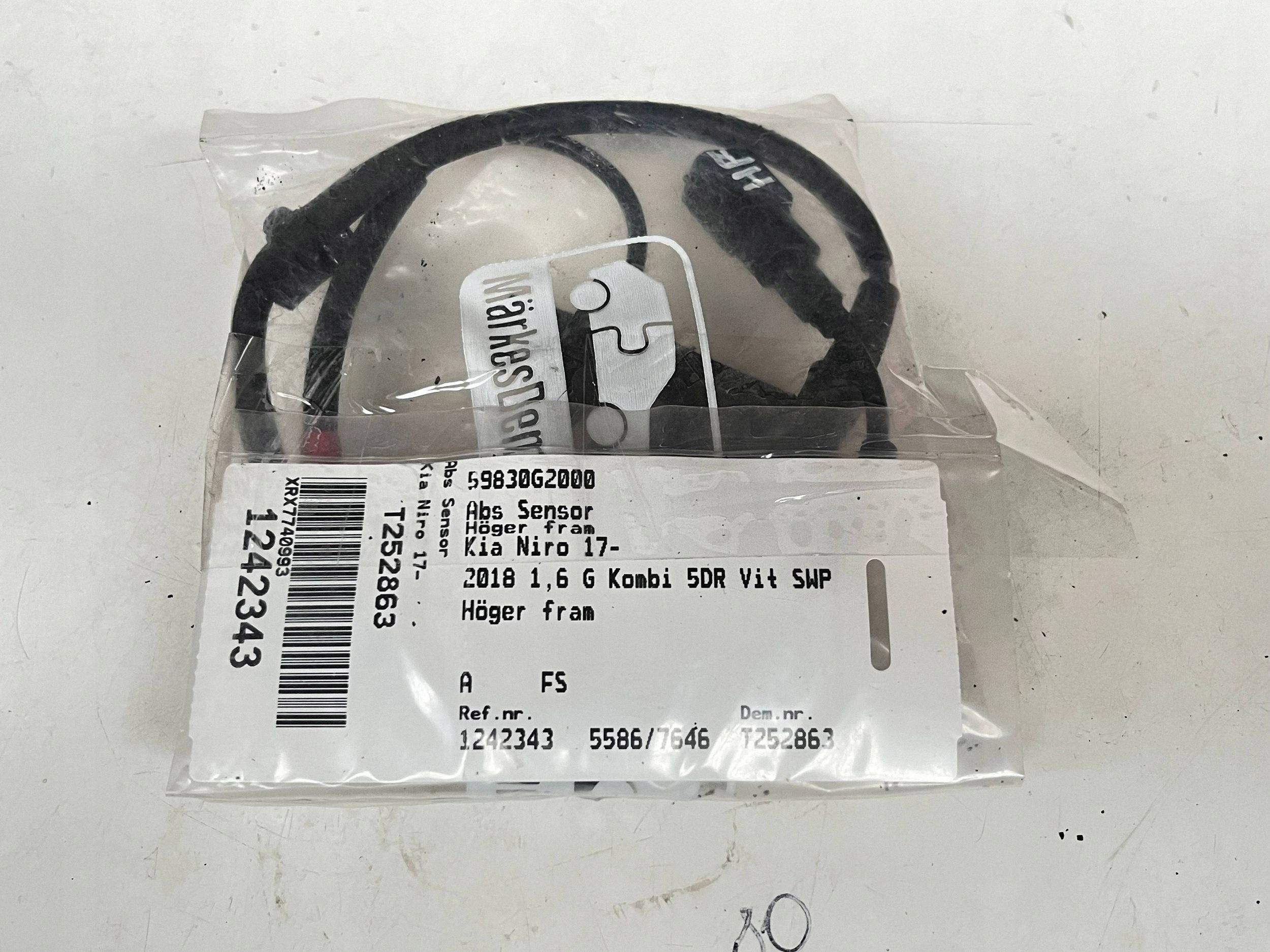 sensor PREDKOSCI wheels ABS KIA NIRO 59830G2000 @A