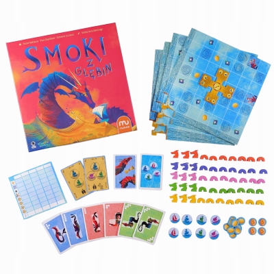 Zabawy I Gry Dla Dzieci Planszówka Gra Familijna Smoki z głębin Muduko