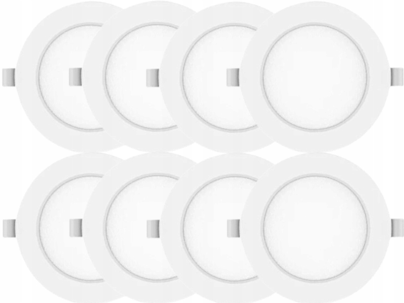 8x Lampička Panel Stropní Svítidlo Stropní Led 6W Objímka 3000K pro závěsný strop