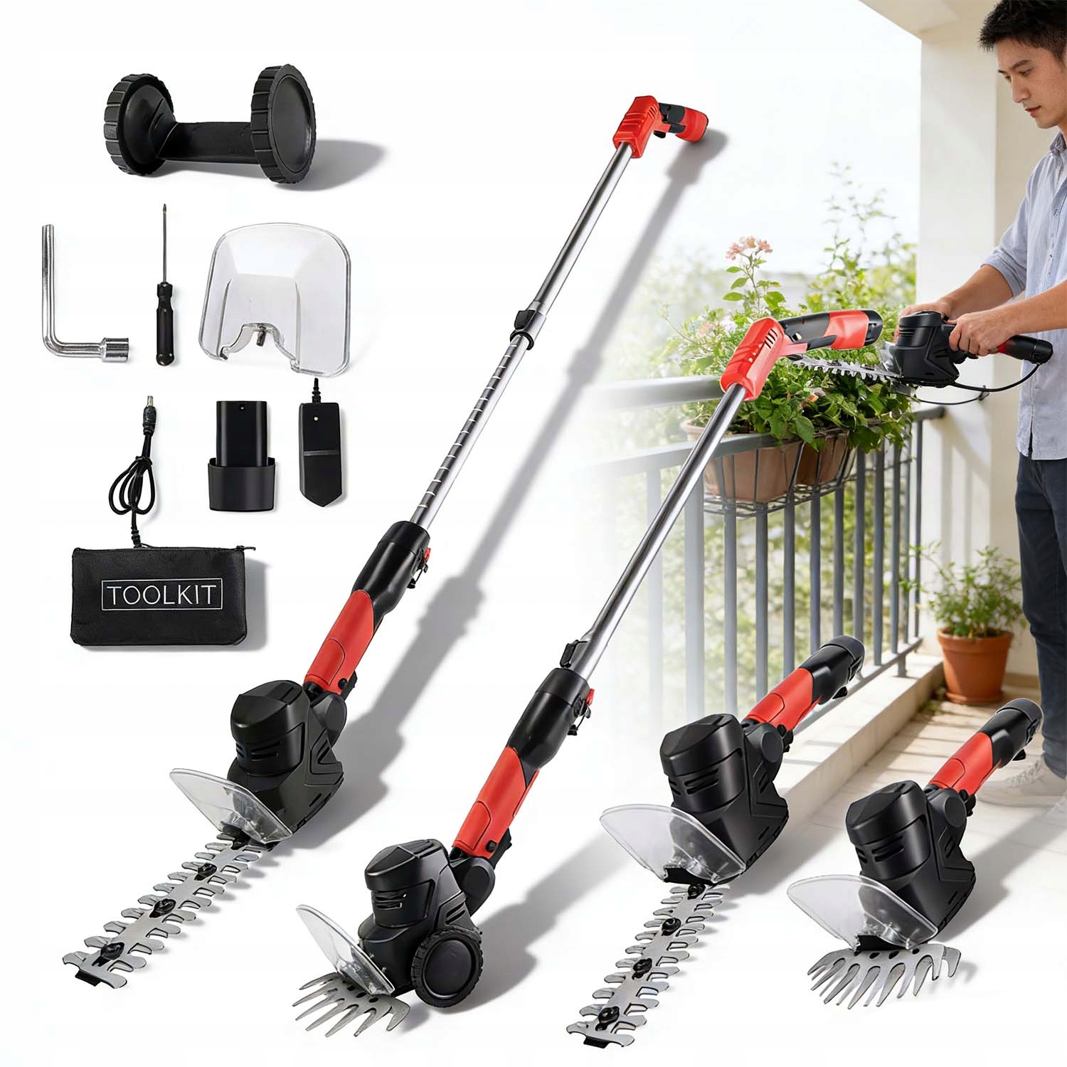 Elektrické Nůžky Na Živý Plot, Multifunkční, Lehké, Pohodlné, 3000 Otáček