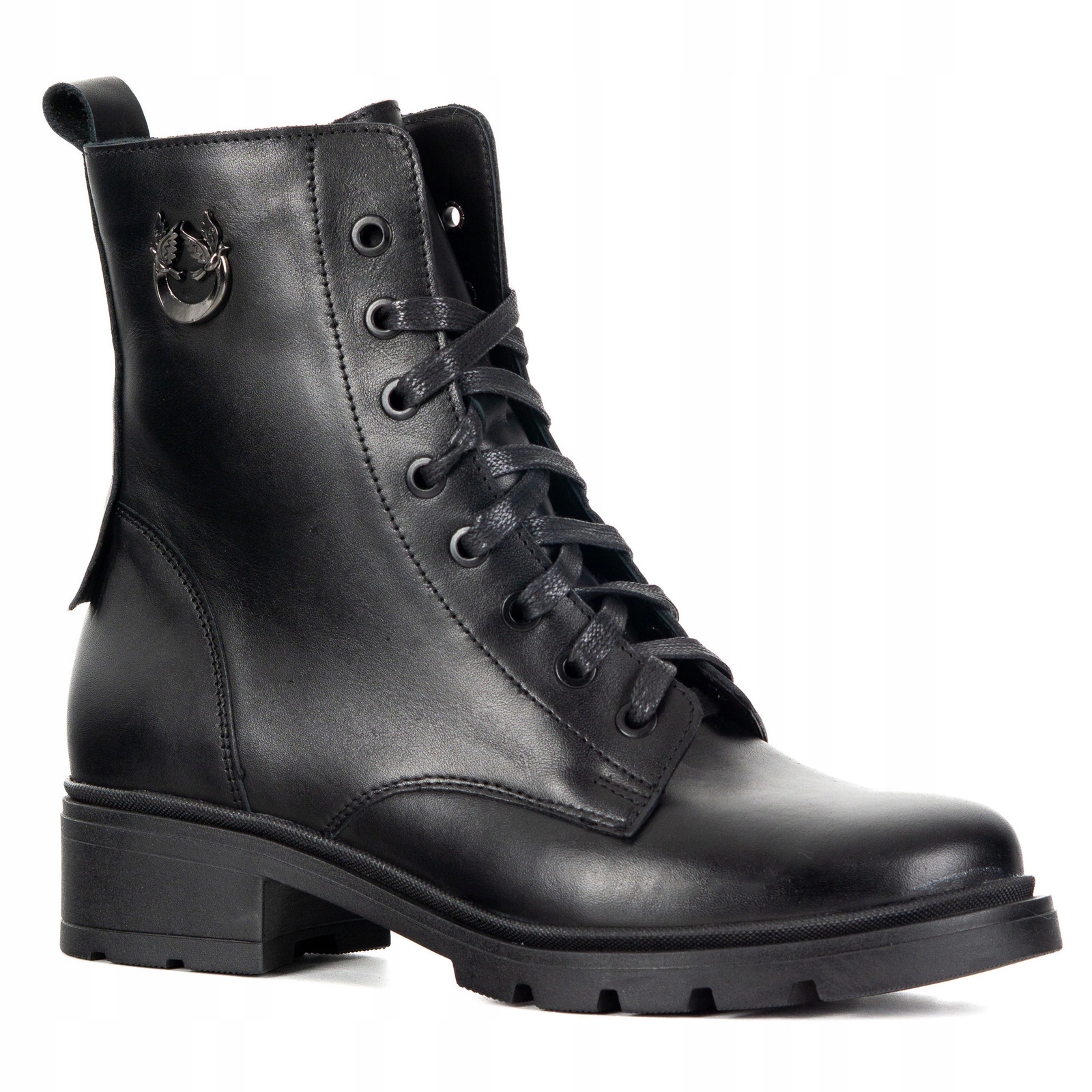 Dámské kotníkové boty 1786 Pol černé s lehkým podpatkem, velikost 36