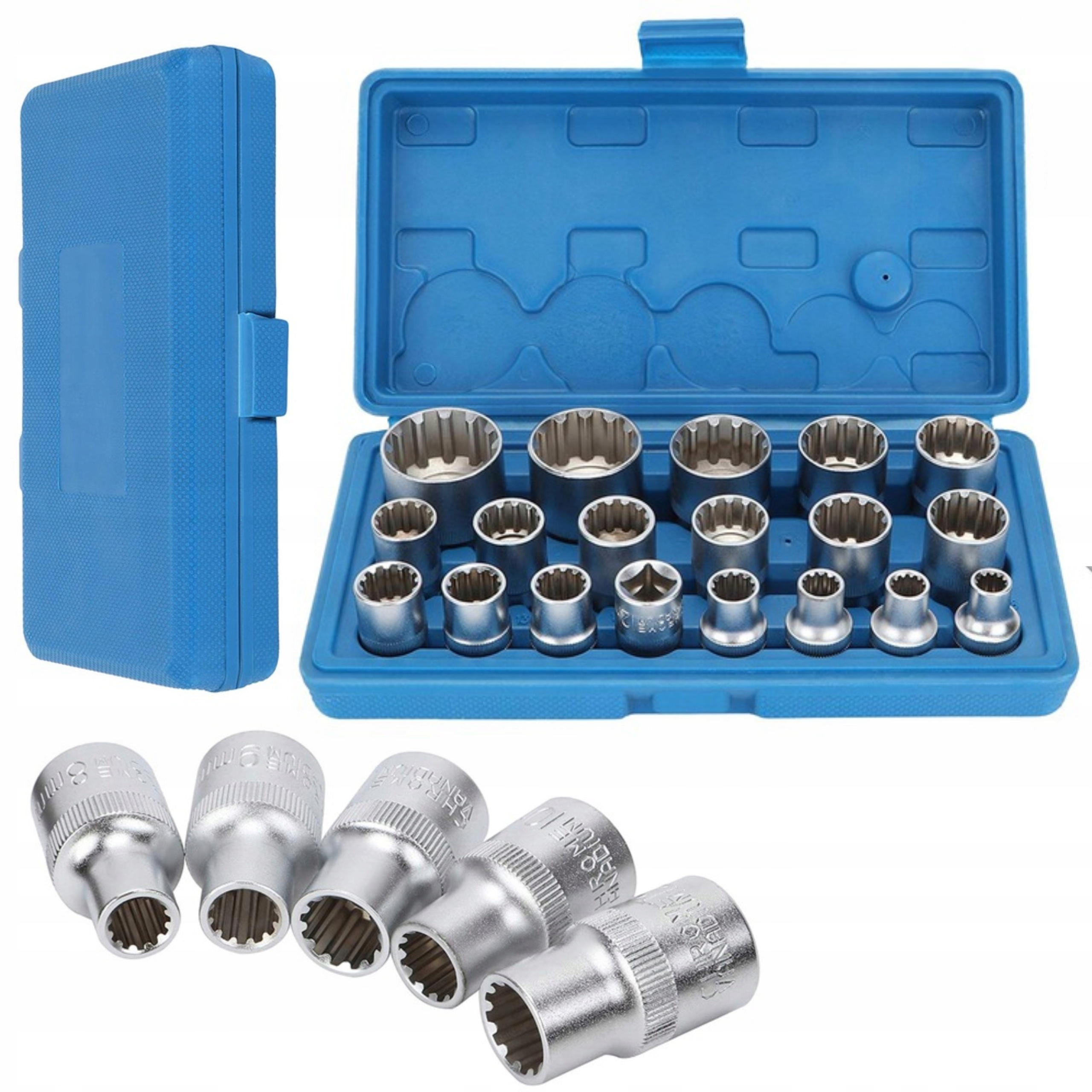 

Nasadki Spline 12 Kąt Zestaw Nasadek 1/2 8-32 19EL