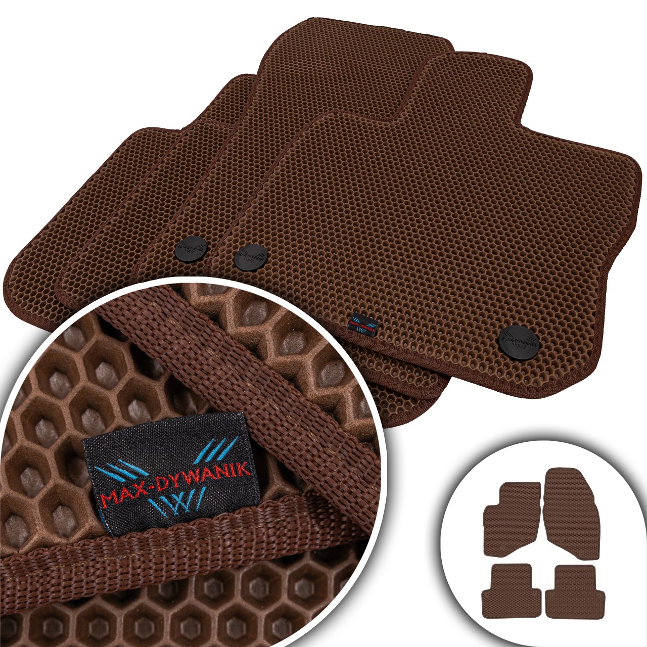 Volvo XC70 I 1998-2006 Koberce Eva Eternity Hnedá Honey