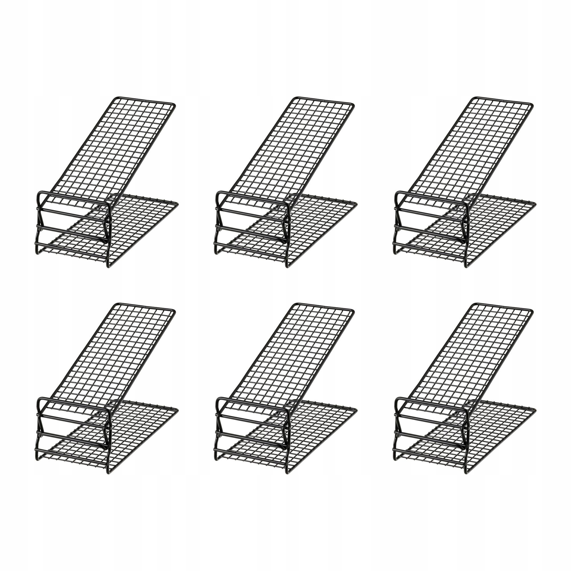 6 ks Zásobník na boty Skostall černý 11x19x27 cm, organizér
