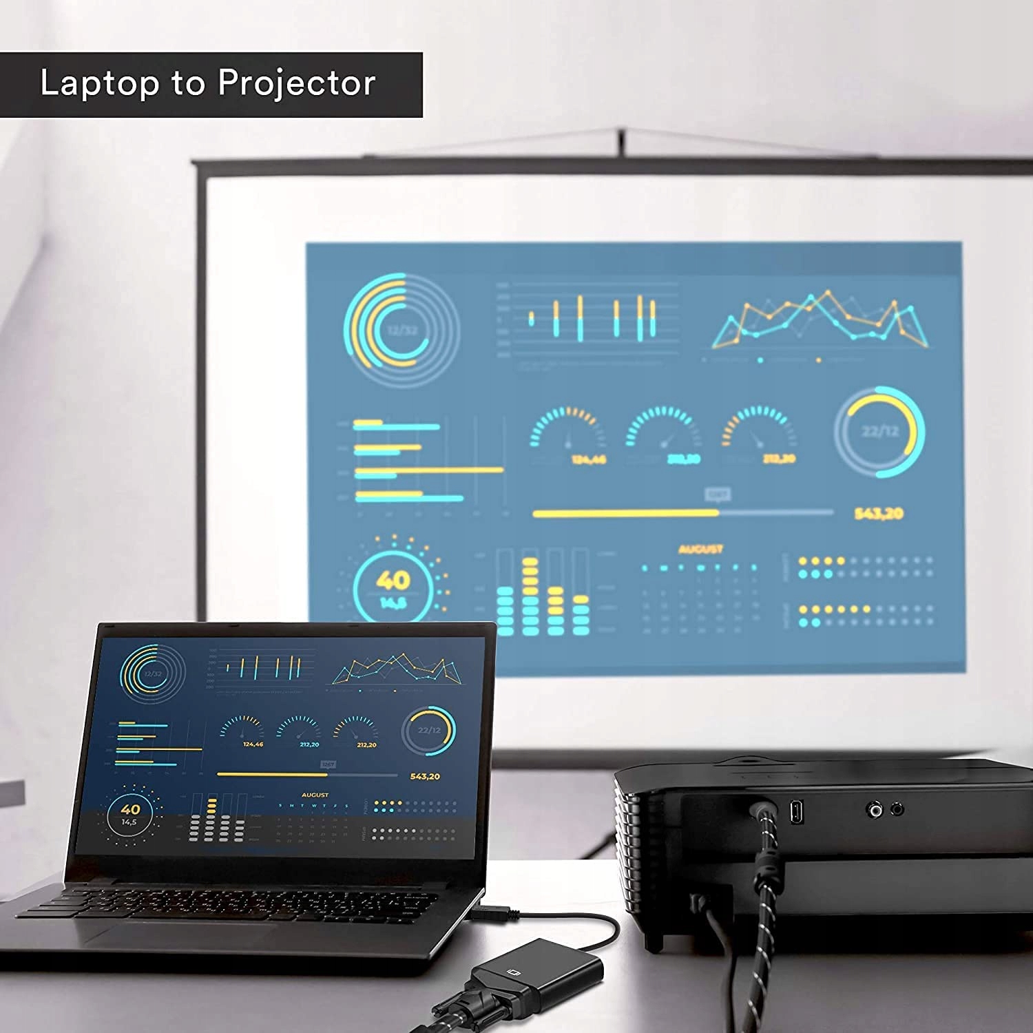 HDMI na VGA PRZEJŚCIÓWKA konwerter AUDIO+ JACK 3,5 Kod producenta 1C4-01-87