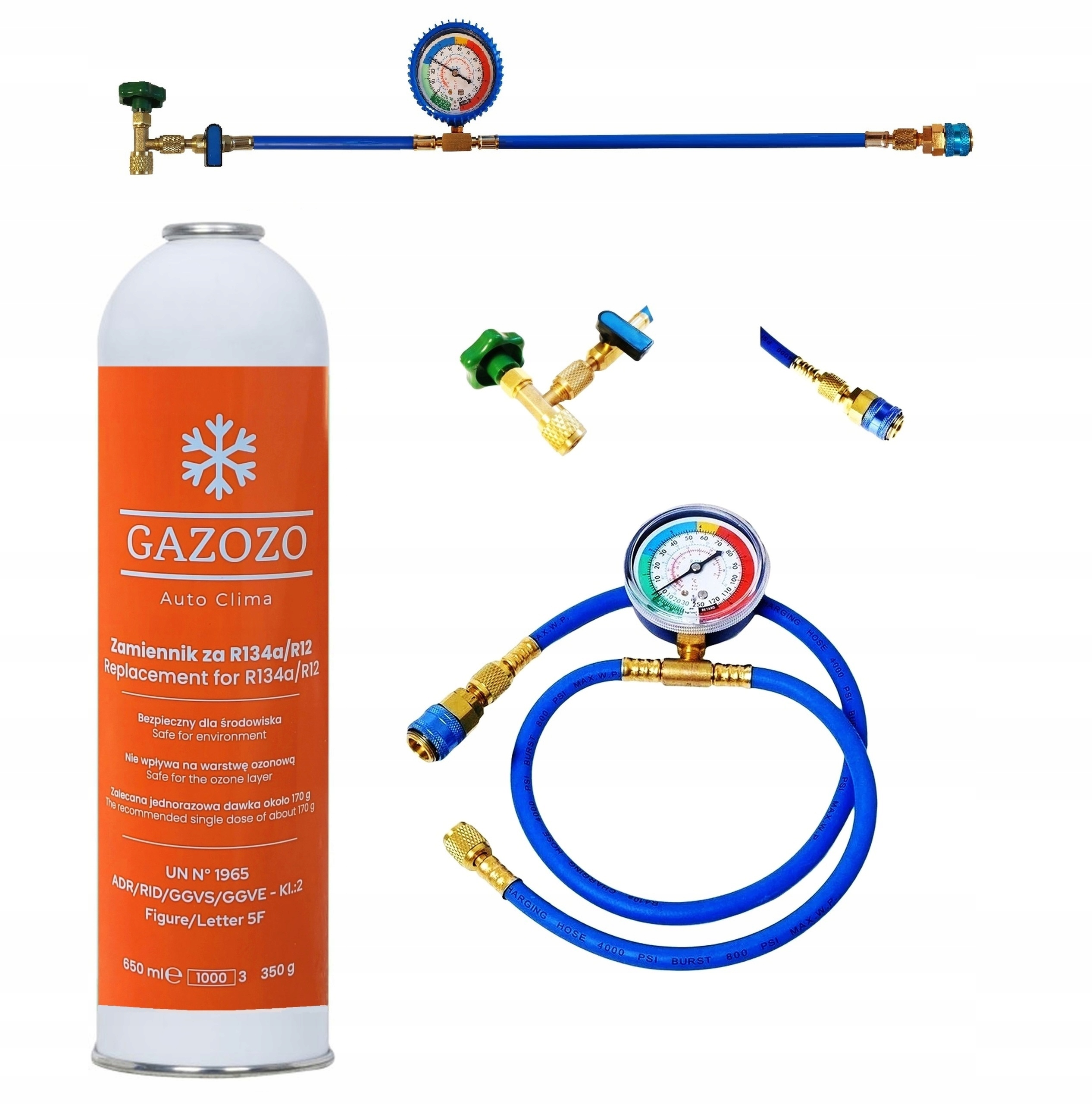 Zestaw do Nabijania Klimatyzacji do aut na R-134a EAN (GTIN) 5903839910777