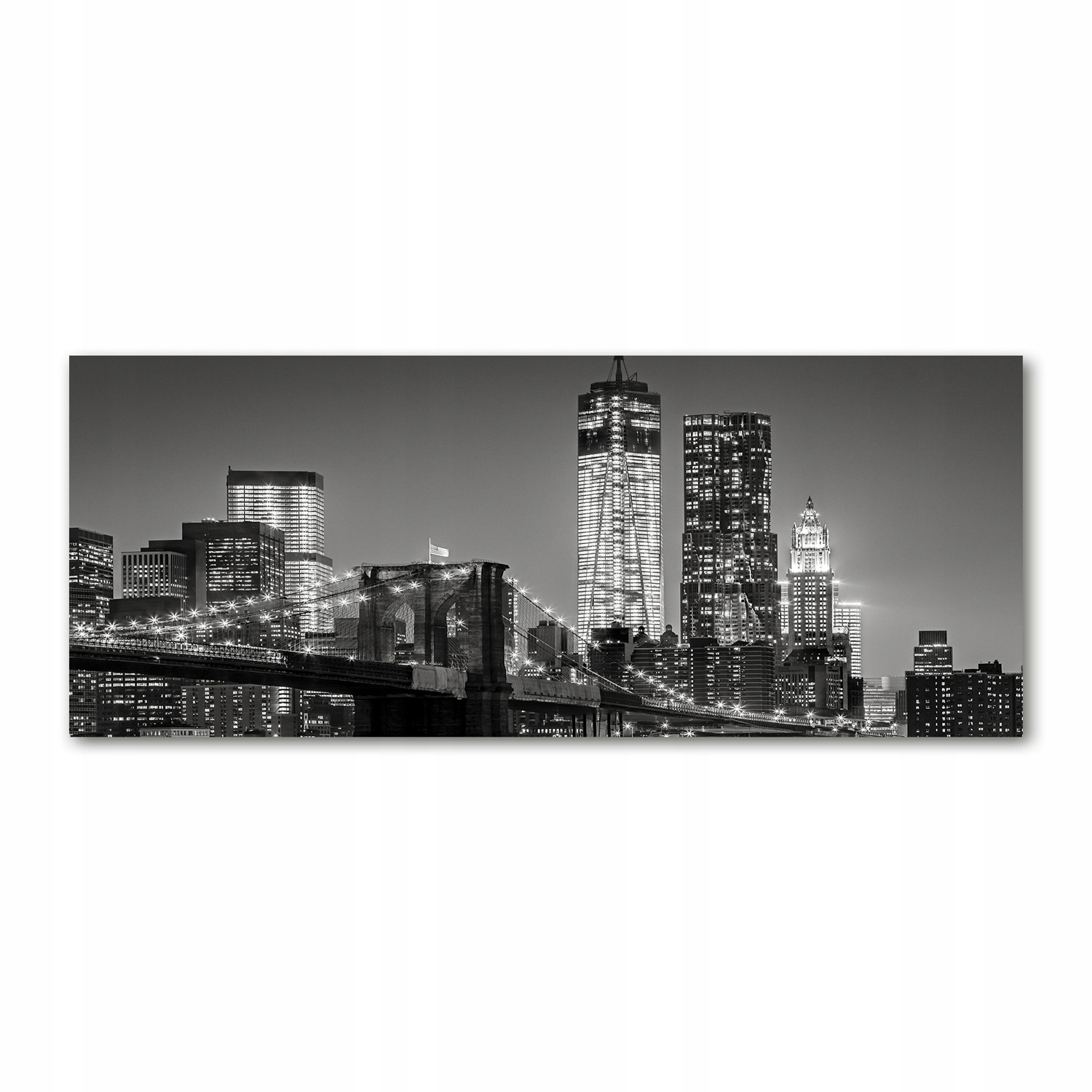 

Foto obraz akryl zdjęcie Manhattan nocą 125x50 cm