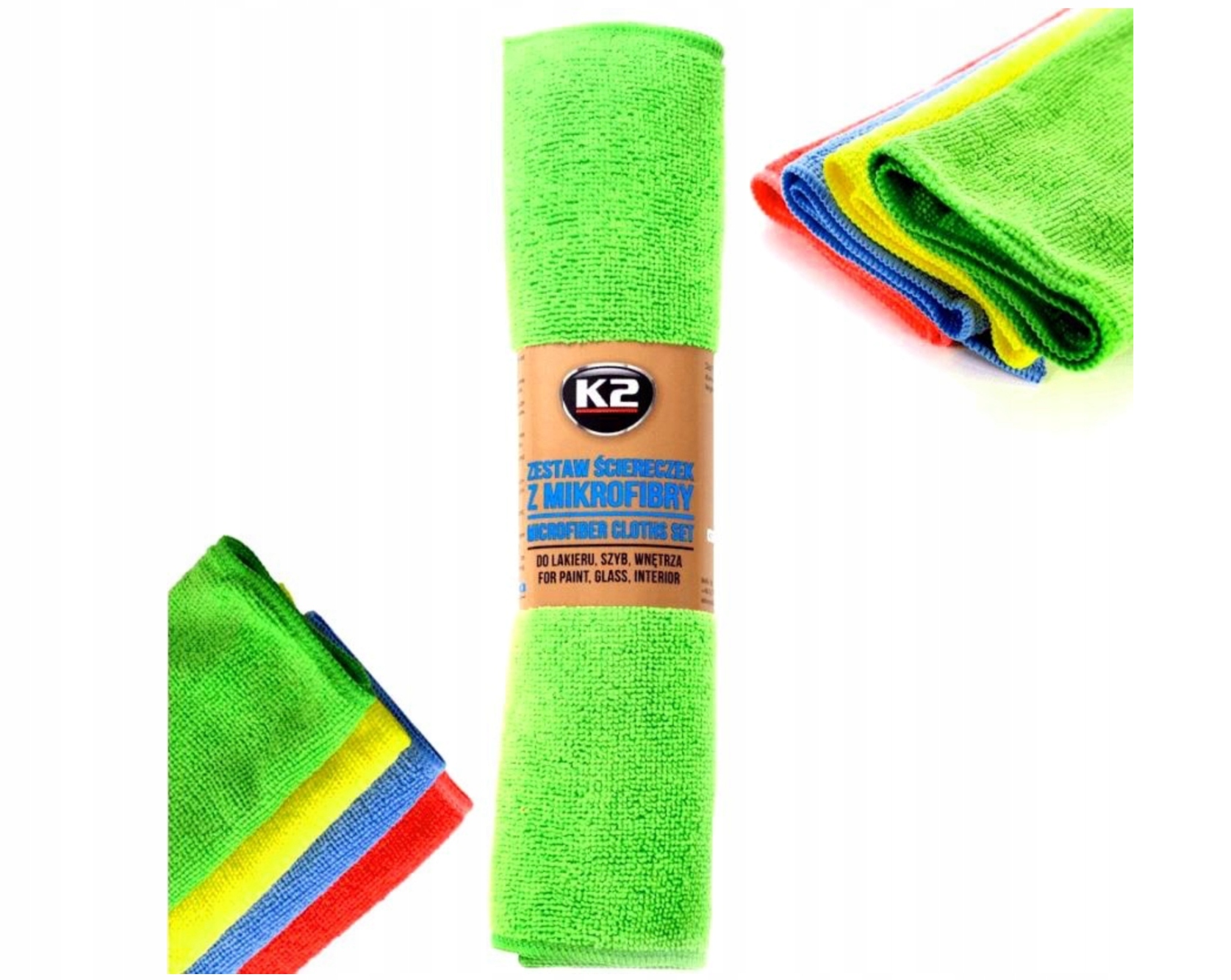 K2 K710 zestaw ściereczek z mikrofibry 4 sztuki 35x30