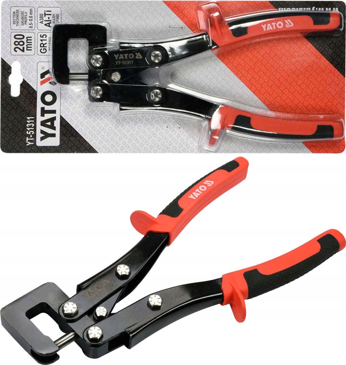 

Szczypce do łączenia profili blachy 280mm Yato