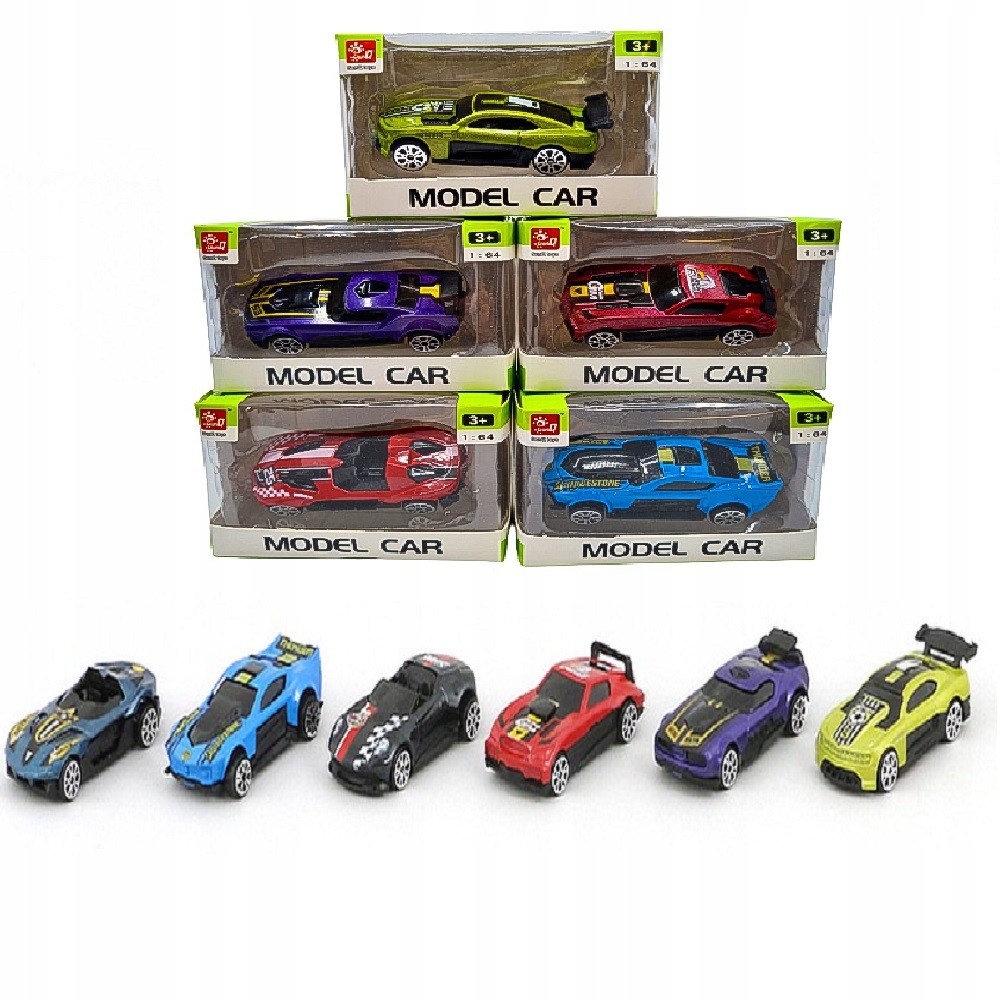 auto sportowe metalowe 1:64 — 2