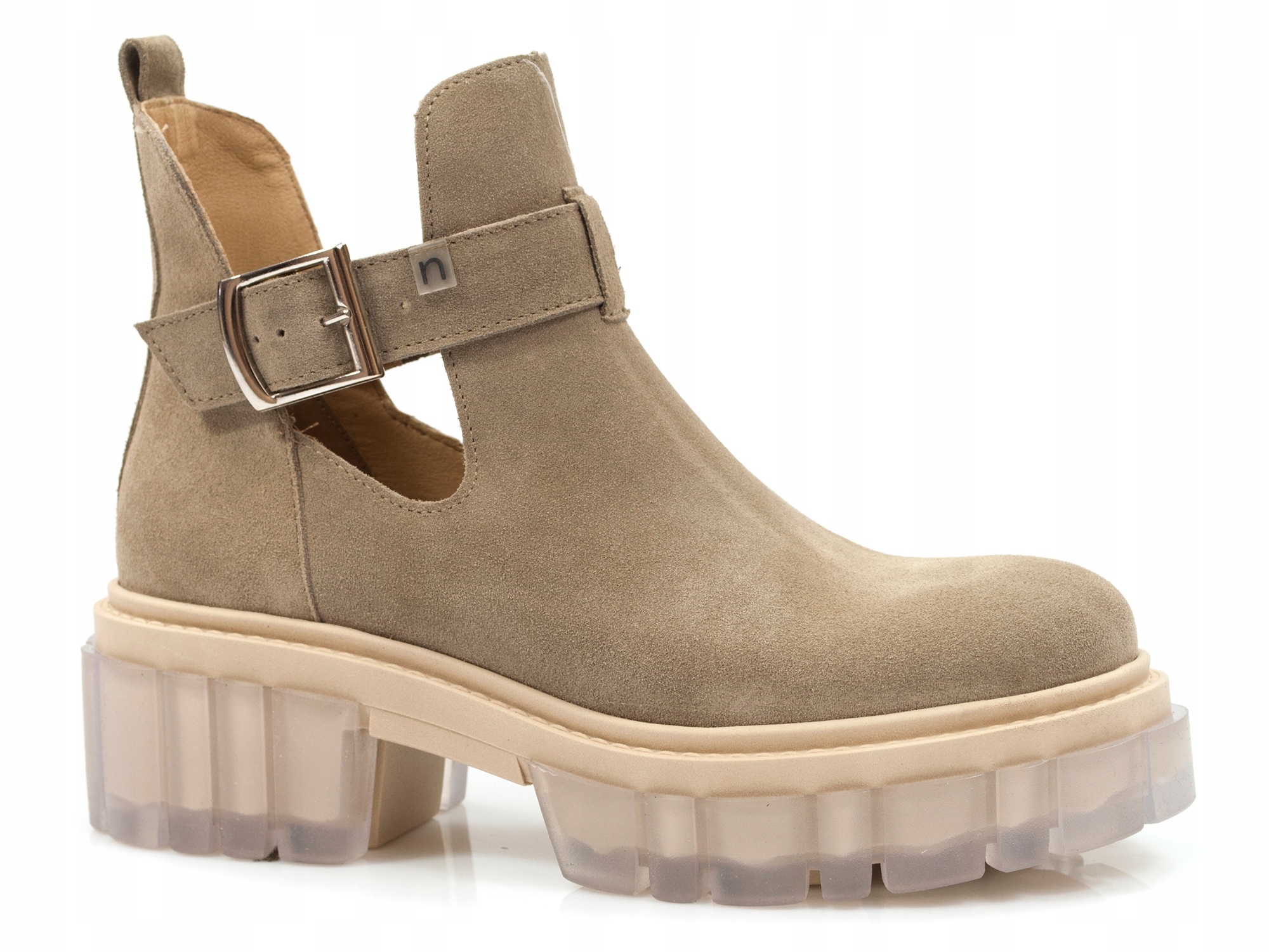 

botki na platformie Nessi sztyblety workery buty
