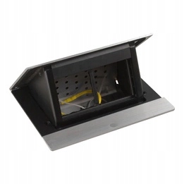 Nábytková zásuvka 4 moduly Oceľová Legrand 654800