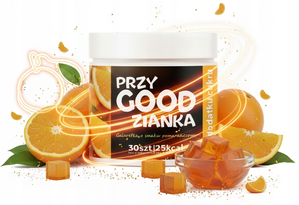 Pomerančová Želatina Bez Cukru Ovoce Lio Deser XXL 225 g