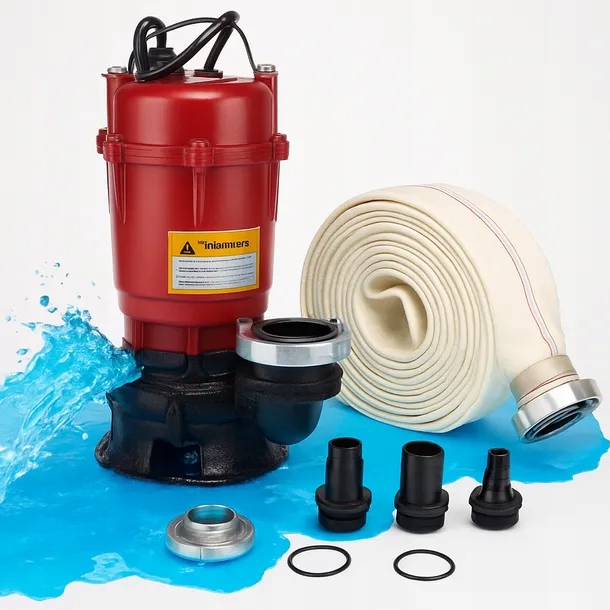 Čerpadlo na špinavú vodu s hadicou 3950 W s drvičom