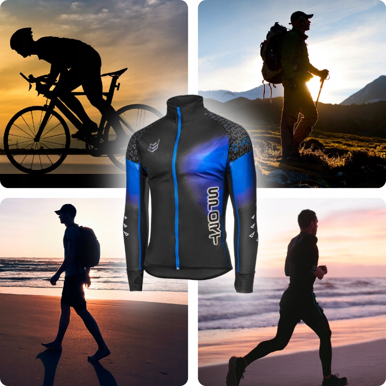 Koszulka rowerowa damska męska termoaktywna M Rękaw długi rękaw