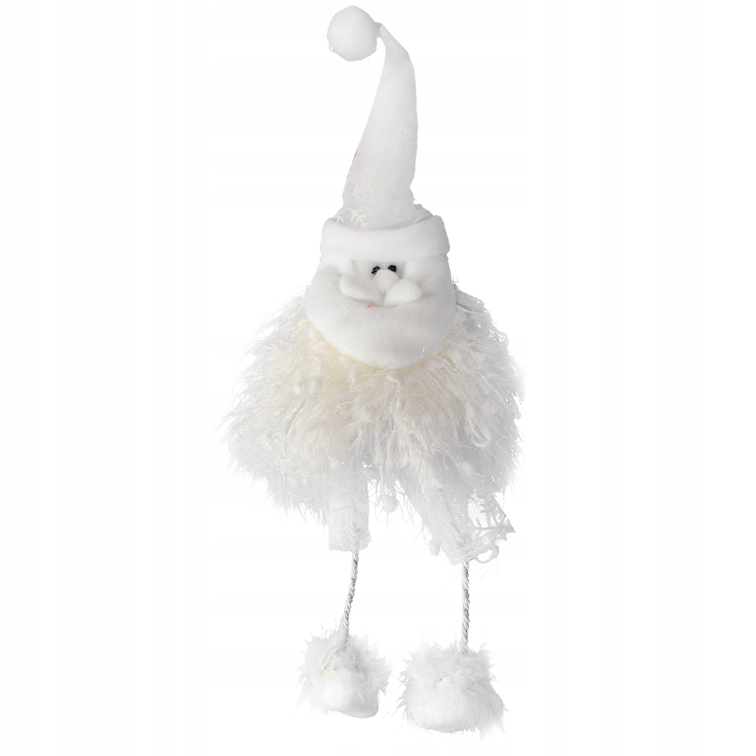 MIKOŁAJ ZAWIESZKA Z WŁÓCZKI 35 CM OZDOBA ŚWIĄTECZNA