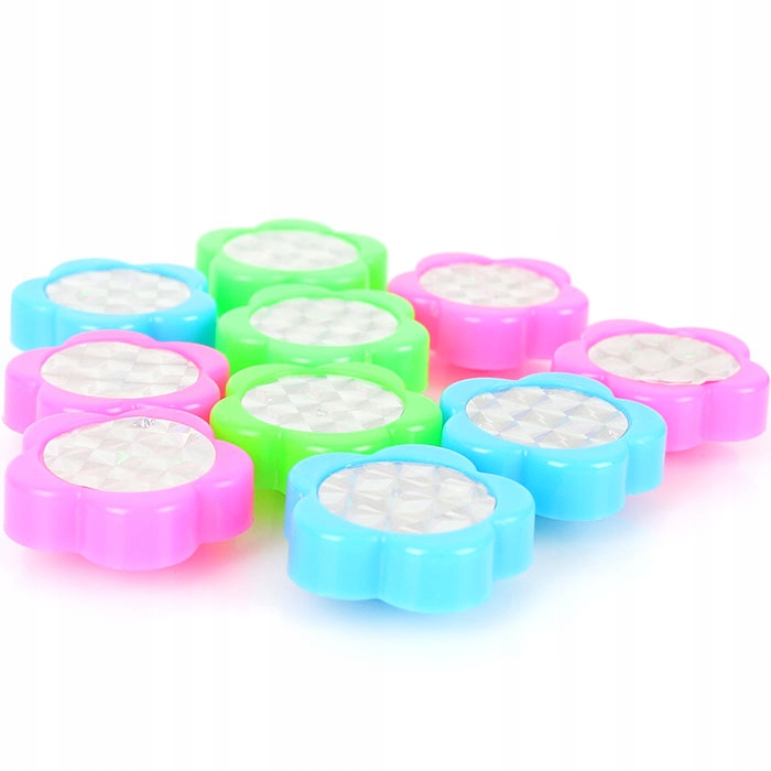 

Koraliki, kwiatki odblaskowe na szprychy 10 szt.