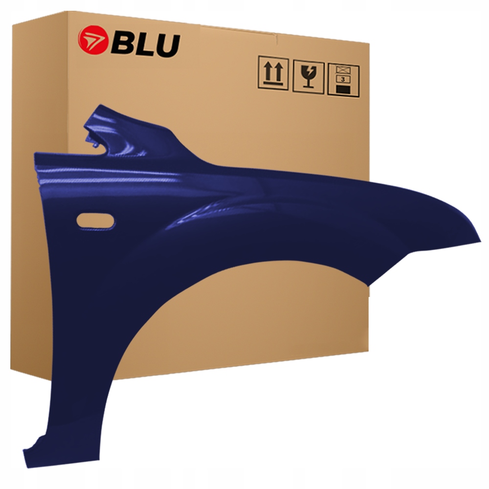 Blu Blatník Ford Focus MK2 4CWA pravý modrý 04-08 přední pozink DeepNavy